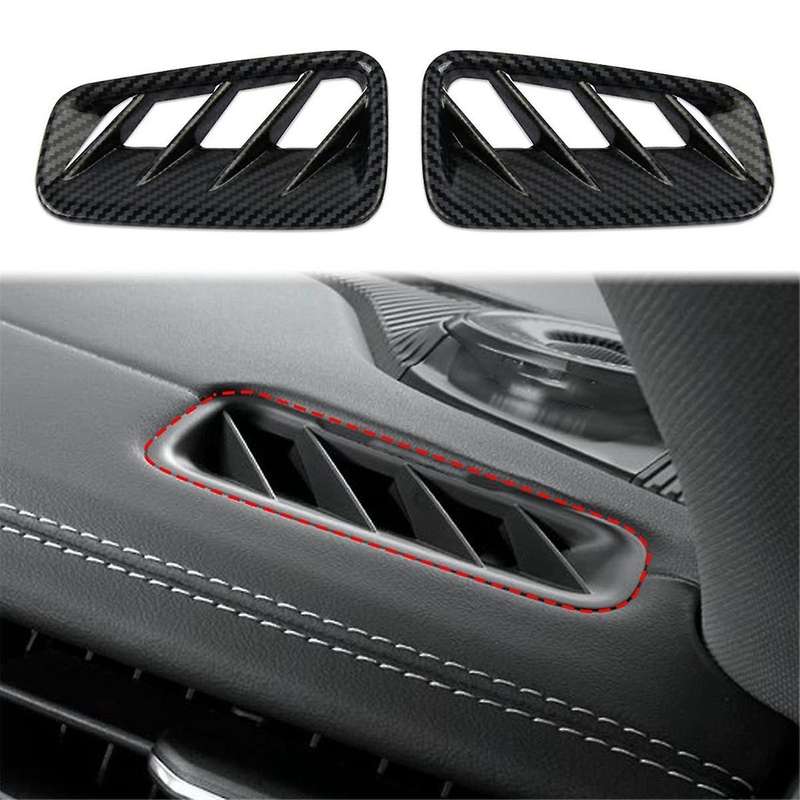 Car Dashboard Side Outlet Trim Cover for Grand 2021 2022 Interior Accessories ABS Carbon Fiber