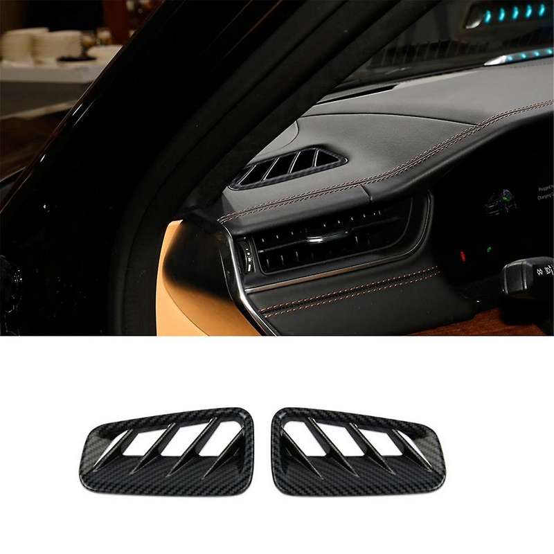 Car Dashboard Side Outlet Trim Cover for Grand 2021 2022 Interior Accessories ABS Carbon Fiber
