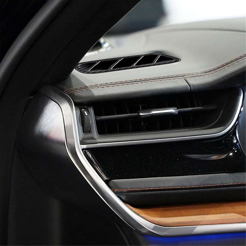 Car Dashboard Side Outlet Trim Cover for Grand 2021 2022 Interior Accessories ABS Carbon Fiber