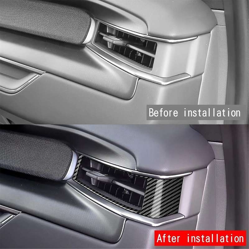 Car Dashboard Side Air Outlet Frame Trim Sticker for EV9 2023 2024 Interior Accessories Carbon Fiber