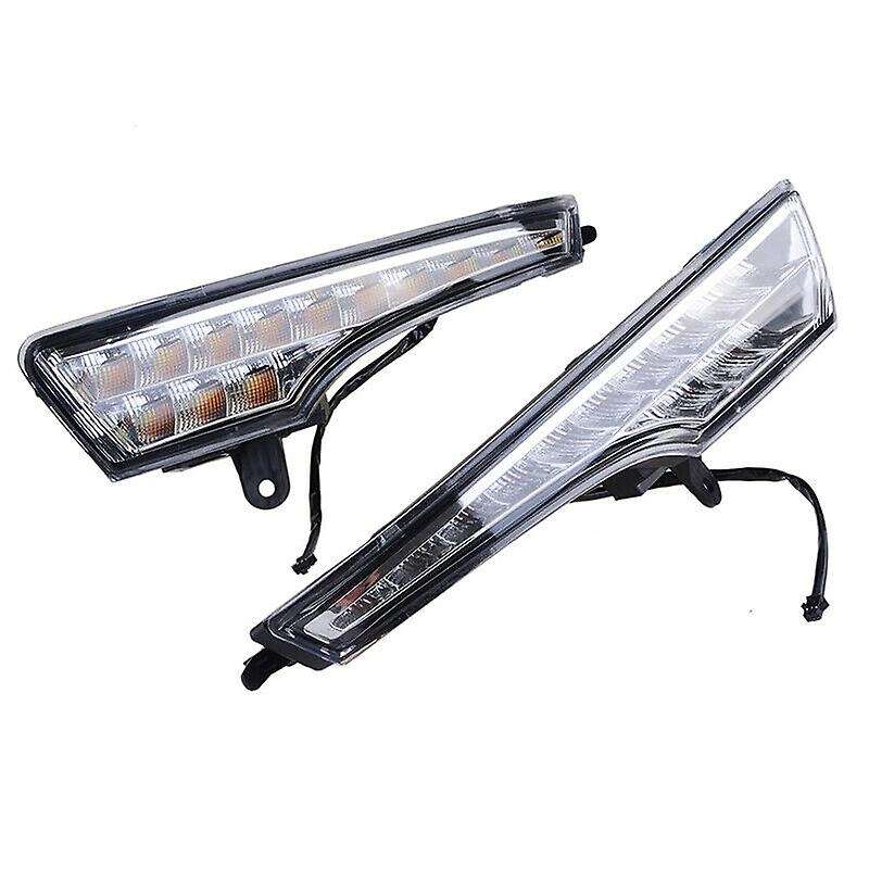 Car Daytime Running Light DRL LED Fog Lamp Cover with Yellow Turning Signal Functions for Altima Tea