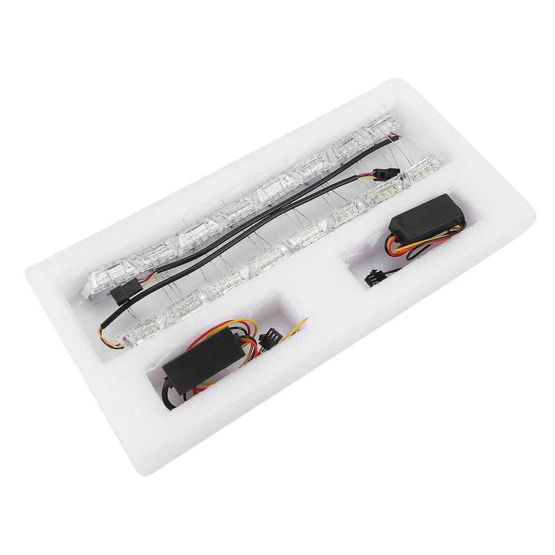 Car Daytime Running Light Crystal Tears Retractable Modified White Yellow Two-Color Streamer Steerin