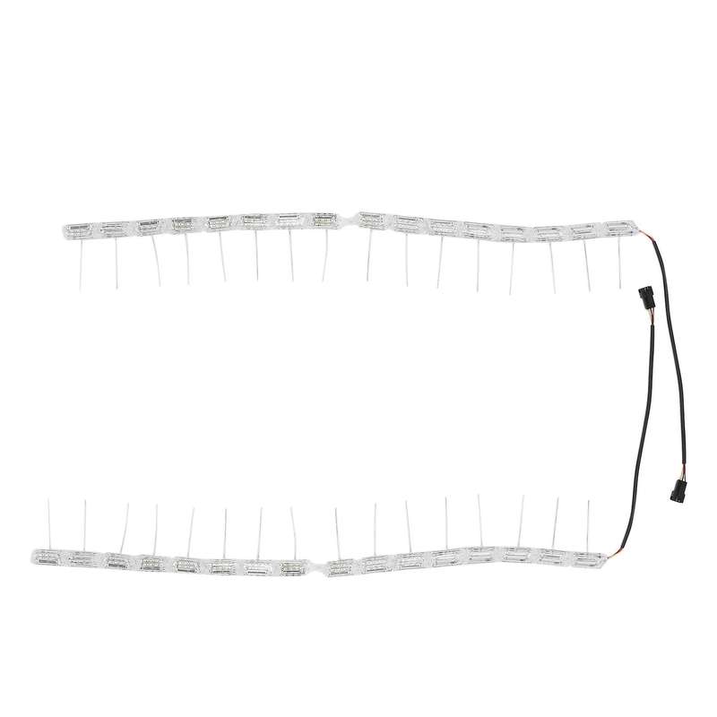 Car Daytime Running Light Crystal Tears Retractable Modified White Yellow Two-Color Streamer Steerin