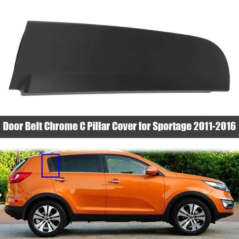 Car Decor Door Belt Black C Pillar Cover C Window Triple-cornered for 2011-2016 832703W010 832803W01