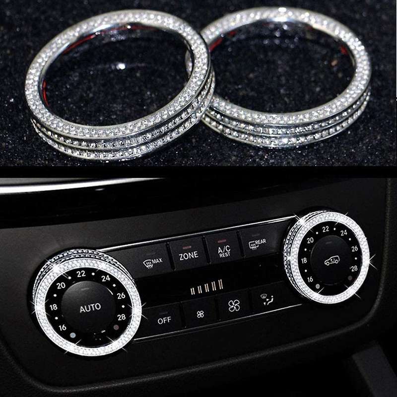Car Decoration Air Conditioner Control Button Cover Switch Knob Regulator Cover Trim for - C GLS