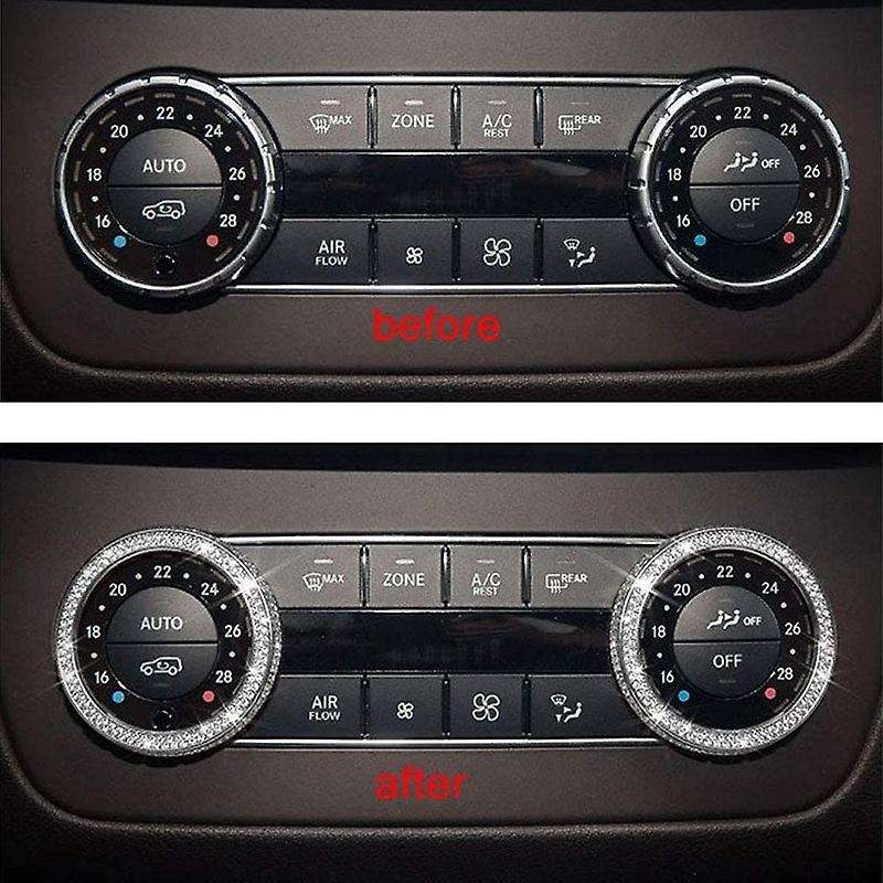 Car Decoration Air Conditioner Control Button Cover Switch Knob Regulator Cover Trim for - C GLS