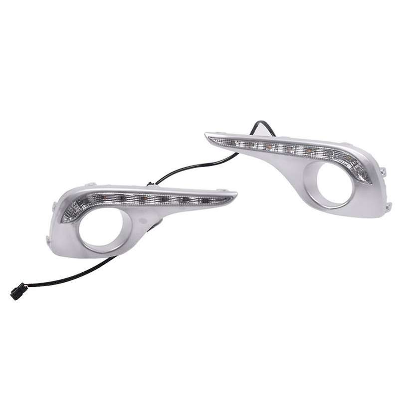 Car Daytime Running Lights Waterproof Turn Signal Lights with Fog Light Holes for 2012-2013