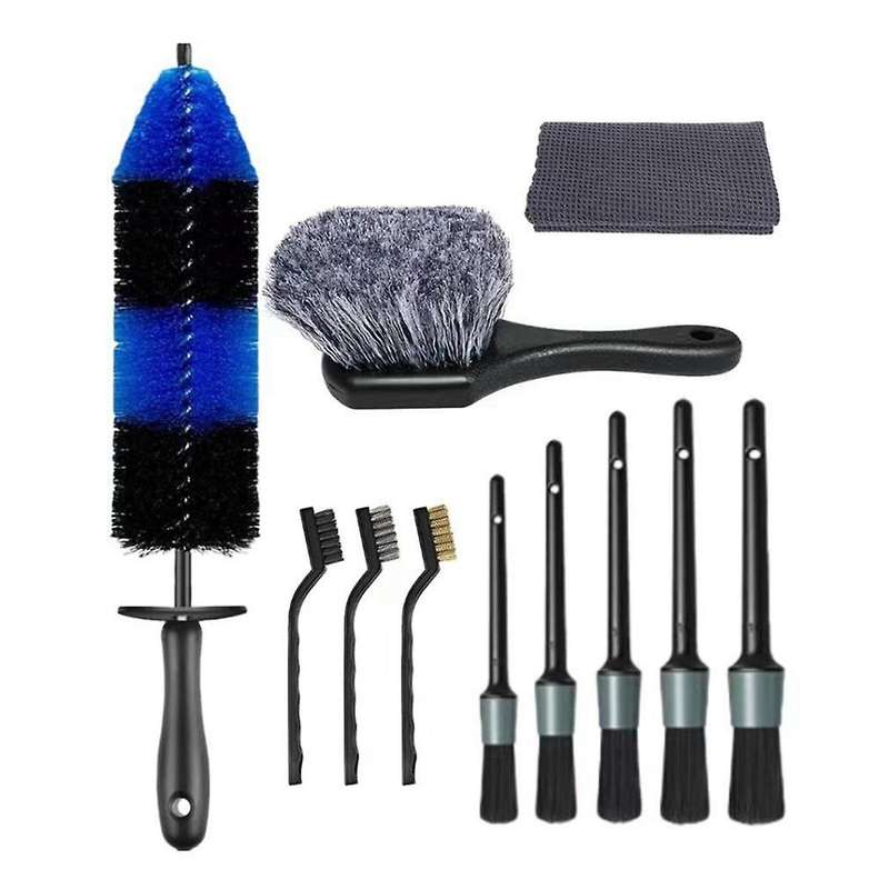 Car Detailing Brush Set, Car Wheel Tire Brush Set, Car Detailing Kit for Cleaning Wheels, Interior,