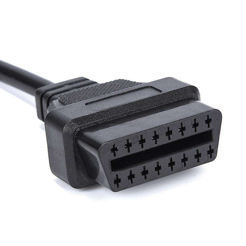 Car Diagnostic Tool OBD2 Connector Adapter for 12 Pin to OBD2 16 Pin Cable Auto Scanner Adapter