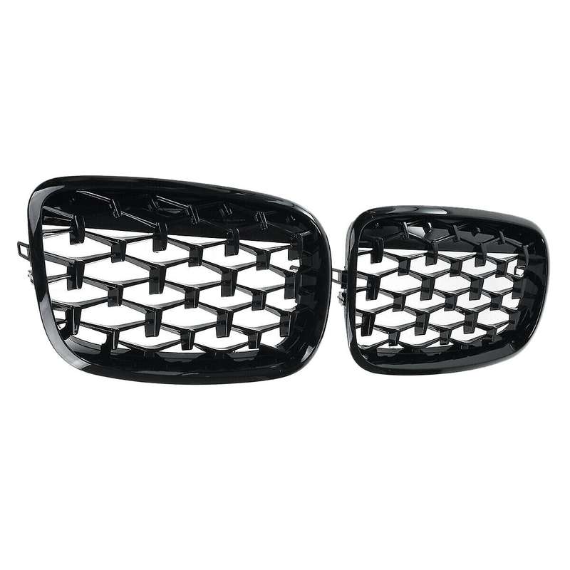 Car Diamond Grills Front Kidney Chrome Mesh Grille Car Accessories for E70 E71 E72 X5 X6 2007-2013