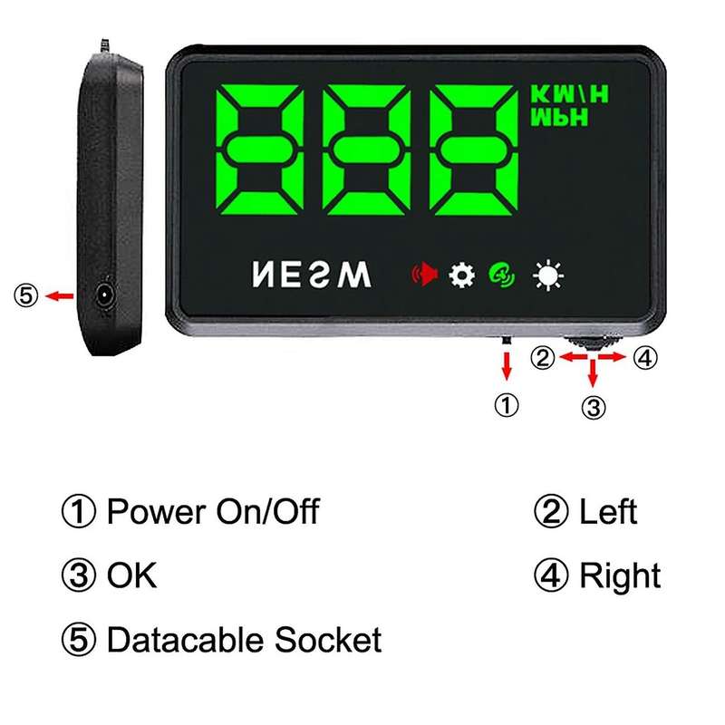 Car Display Car Universal Gps Tester HD HUD Head-Up Display