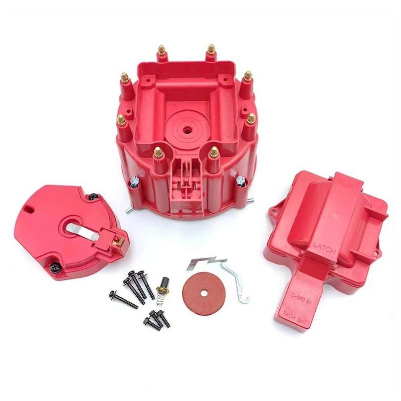Car Distributor Cover with Coil Rotor for 265 283 307 327 350 383 396 400 402 427 454 472 502 Engine