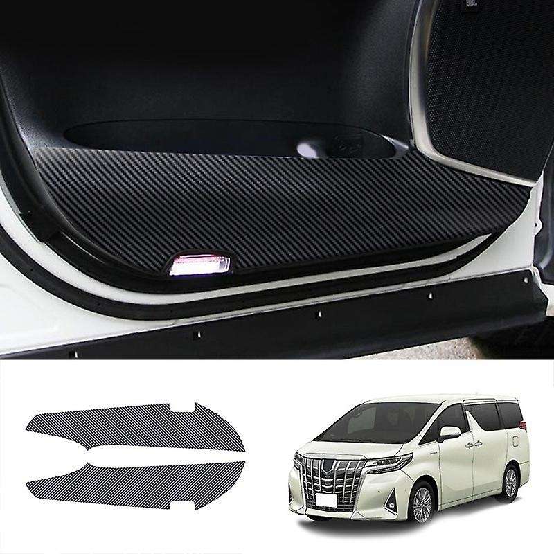 Car Door Anti-Kick Mat Anti-Scratch Door Mat Car Door Anti-Kick Protective Cover for Alphard 2015 -