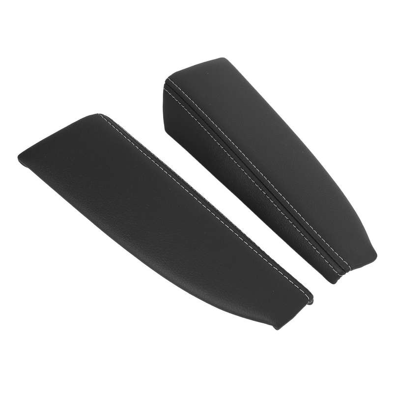 Car Door Armrest Decor Cover Leather Panels Pad Handle Cover for 2014-2017 E170