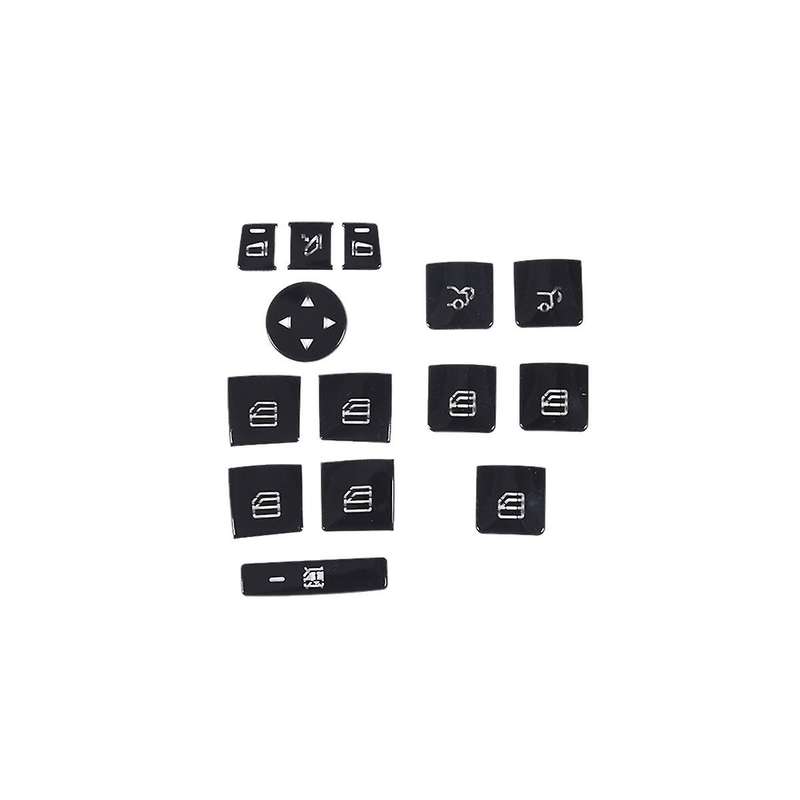 Car Door Armrest Window Switch Button Trim Cover Sticker for Ml C E G Class W204 X166