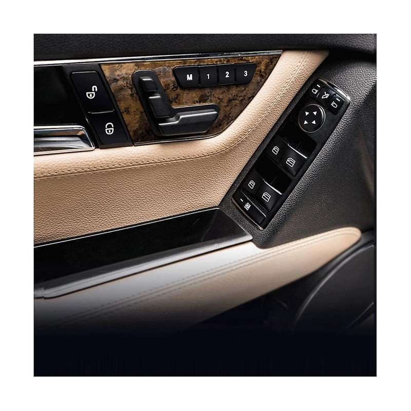 Car Door Armrest Window Switch Button Trim Cover Sticker for Ml C E G Class W204 X166