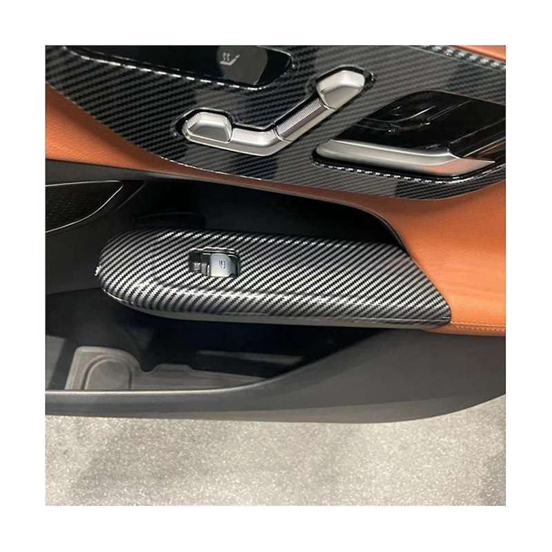 Car Door Armrest Window Lift Switch Cover Trim Abs Stickers for Glc 2023 Lhd Interior Accessories