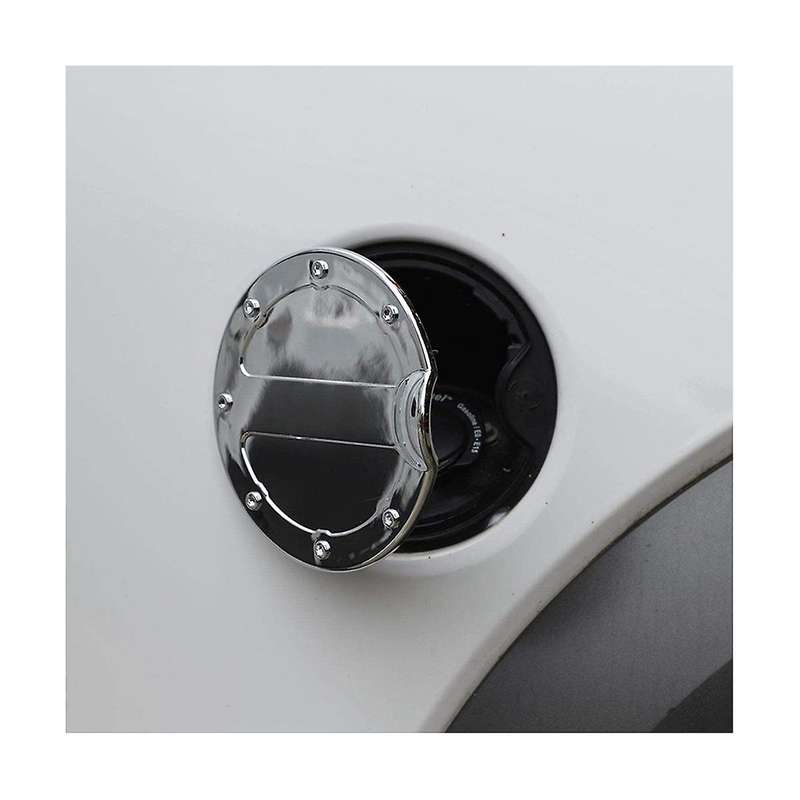 Car Door Fuel Filler Cap Cover Fuel Tank Cap for 2009-2014 Silver