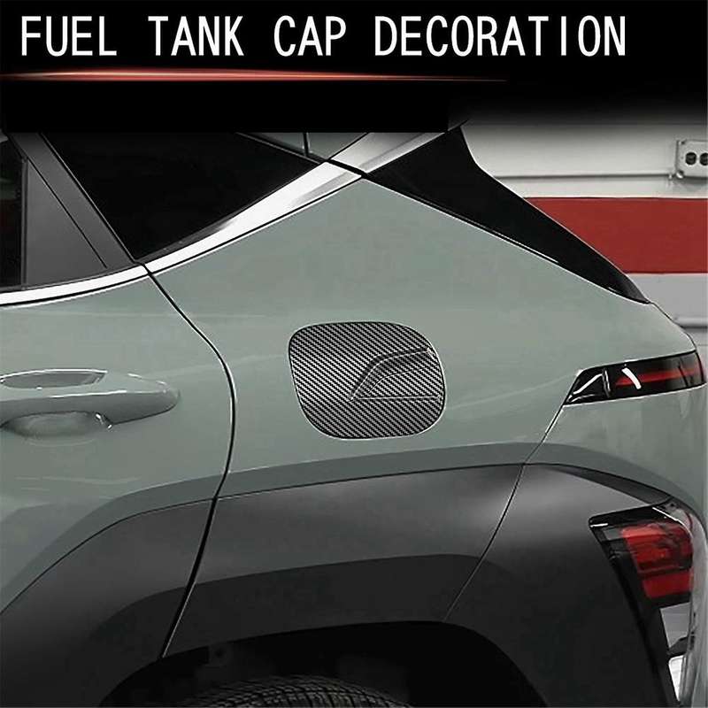 Car Door Fuel Tank Gas Cap Decoration Cover Trim for 2024+ Car Exterior Accessories Carbon Fiber Pat