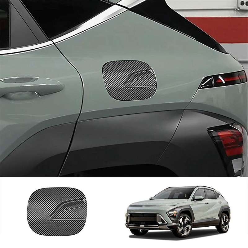 Car Door Fuel Tank Gas Cap Decoration Cover Trim for 2024+ Car Exterior Accessories Carbon Fiber Pat
