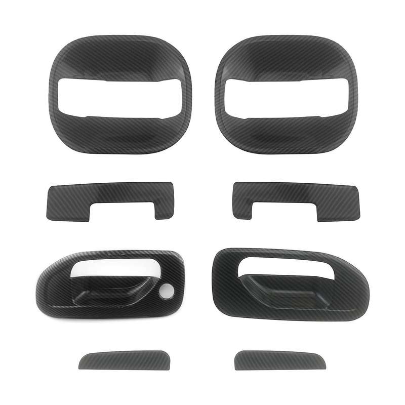 Car Door Handle Bowl Cover Decoration Protector Carbon Fiber Style for NV200 2010-2018