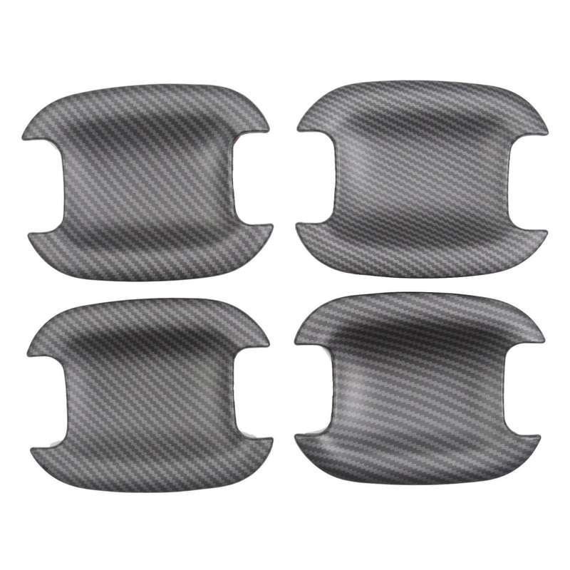 Car Door Handle Bowl Cover Trims Protector Sticker for 2021 Door Exterior Accessories Matt Carbon