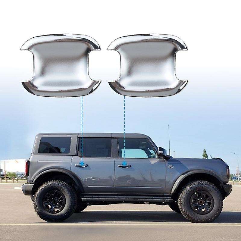 Car Door Handle Bowl Cover Trims Protector Sticker for 2021 Door Exterior Accessories Matt Carbon