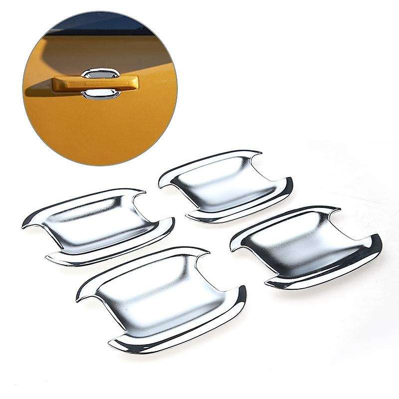 Car Door Handle Bowl Cover Trims Protector Sticker for 2021 Door Exterior Accessories Matt Carbon
