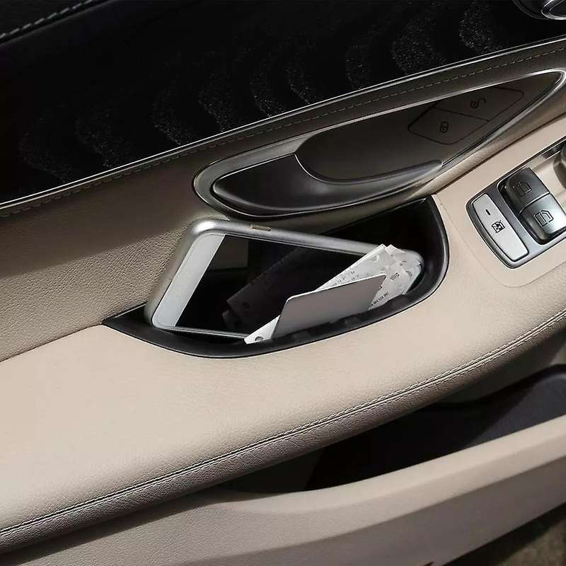 Car Door Handle Storage Box Tray for - W205 GLC-Class X253 2015-2019 LHD