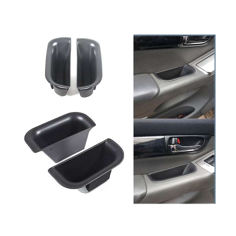 Car Door Handle Storage Box Organizer Tray for Land Cruiser Prado Fj120 2003-2009 ,front+rear Door