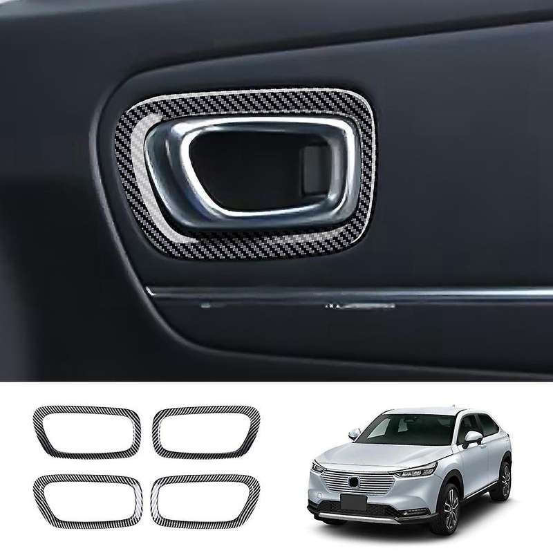Car Door Inner Handle Frame Car Door Handle Decorative Cover Suitable for VEZEL 2020-2021