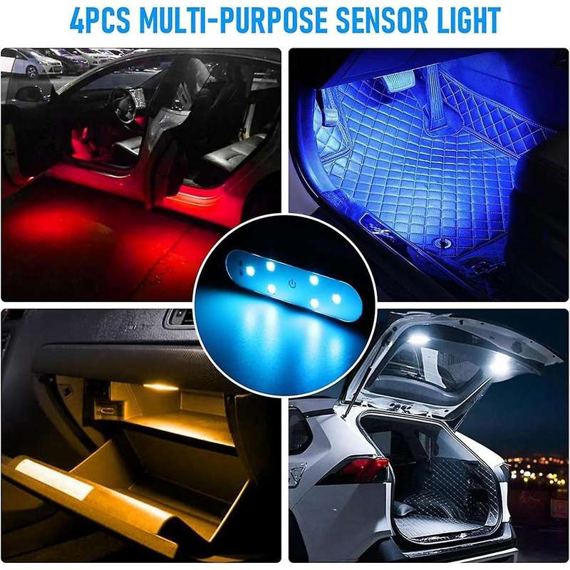 Car Door Light, Car Led Door Light Sign Projector, 7 Color Led Welcome Light Car Warning Led Door T