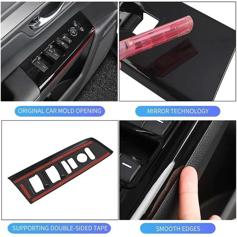 Car Door Lifting Panel Armrest Conversion Kit for 2023 -V 6Th Glass Switch Decorative Sticker B