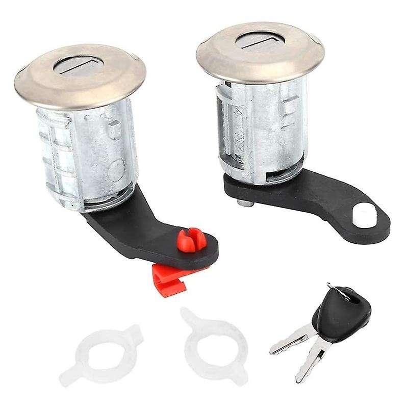 Car Door Lock Barrel Set Door Lock Cylinder with 2 Keys for Master 1998-2016 7701470944 7701470945