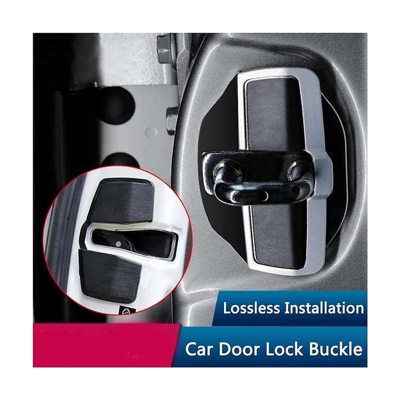 Car Door Lock Buckle Upgraded Stabilizer Protector Latches Stopper for Noise Space Lock