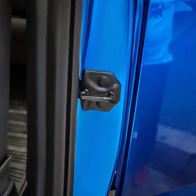 Car Door Lock Cover Door Hinge Antirust ABS Cover for 2015 2016 2017 2018 2019 2020 Black 4PCS