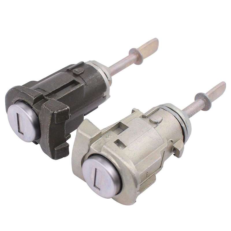 Car Door Lock Cylinder Front Left and Right with Key Set 1J0837167, 1U0837167A 604837167 for- 1J Go