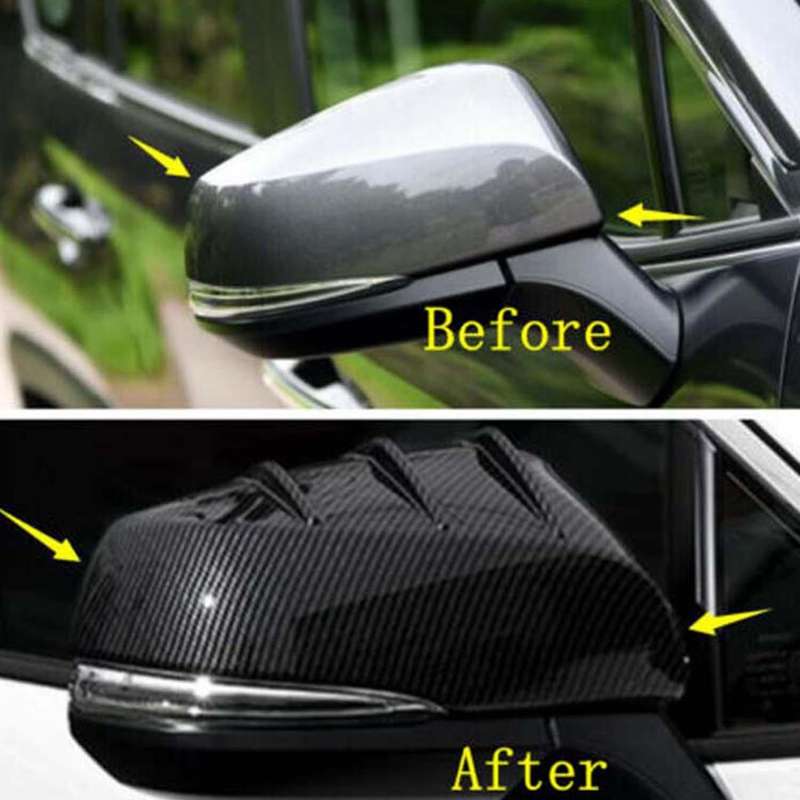 Car Door Rearview Mirror Cover Cap Decorative for 4 2019 2020
