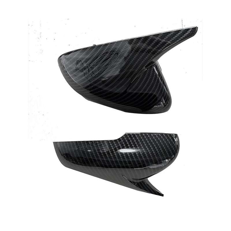 Car Door Rearview Mirror Cover for 2018-2023 ABS Ox Horn Side Mirror Shell Reverse Caps Sticker