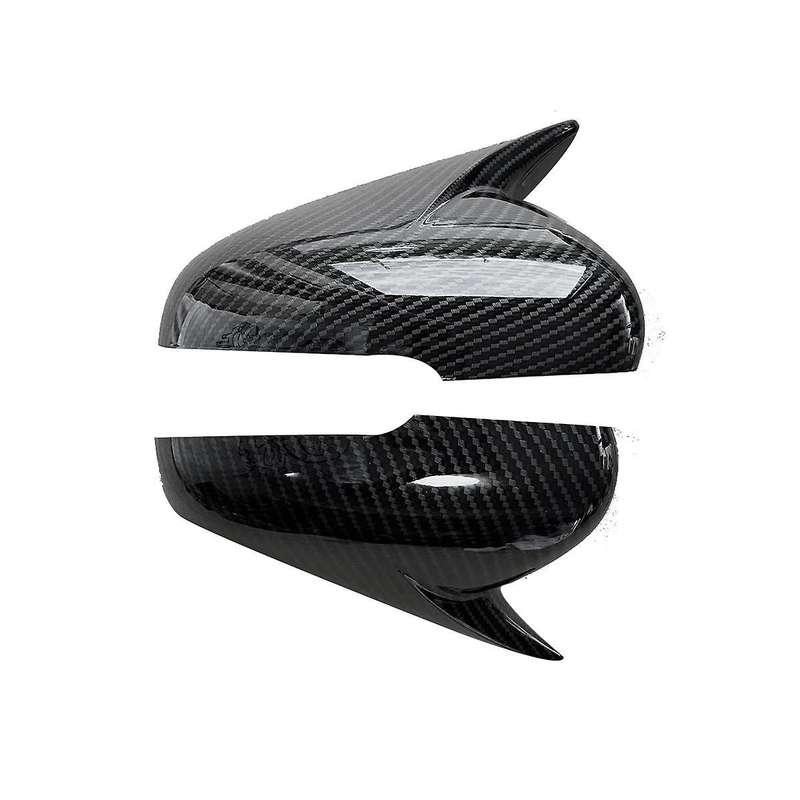 Car Door Rearview Mirror Cover for 2018-2023 ABS Ox Horn Side Mirror Shell Reverse Caps Sticker