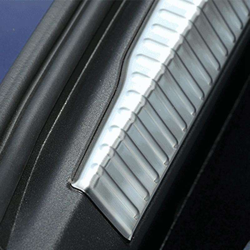Car Door Protector 2Pcs Inner Rear Bumper Guard Trunk Edge Cover Trim Fit for 2017