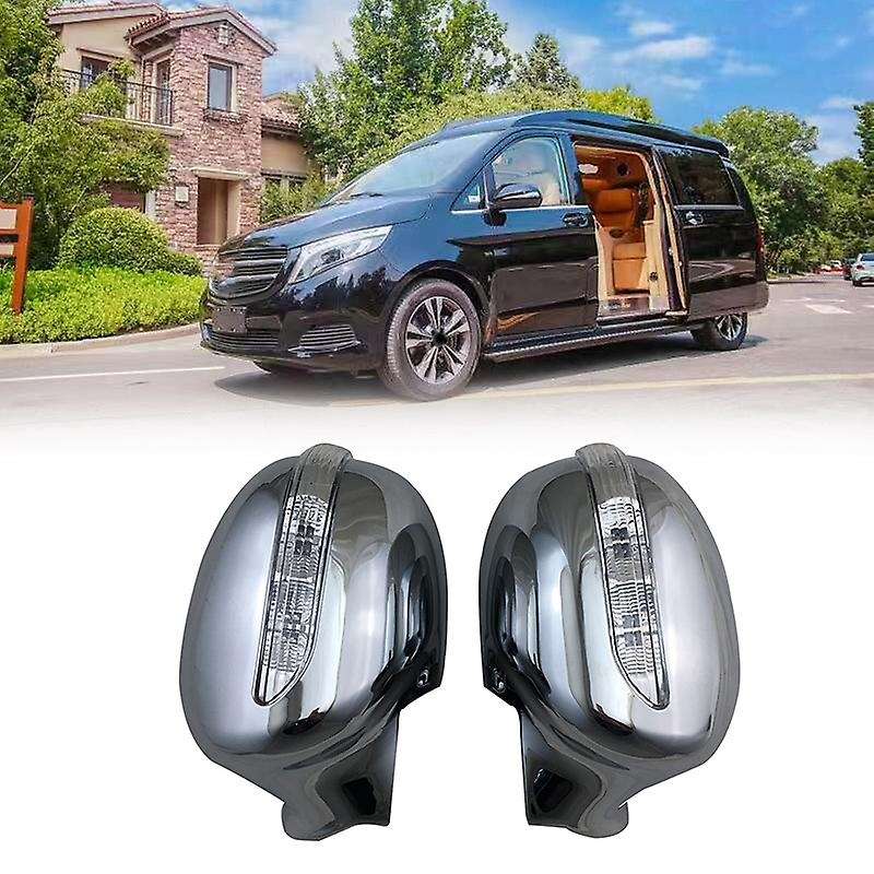 Car Door Rearview Door Mirror Covers with LED Car Accessories for ISTANA MB100