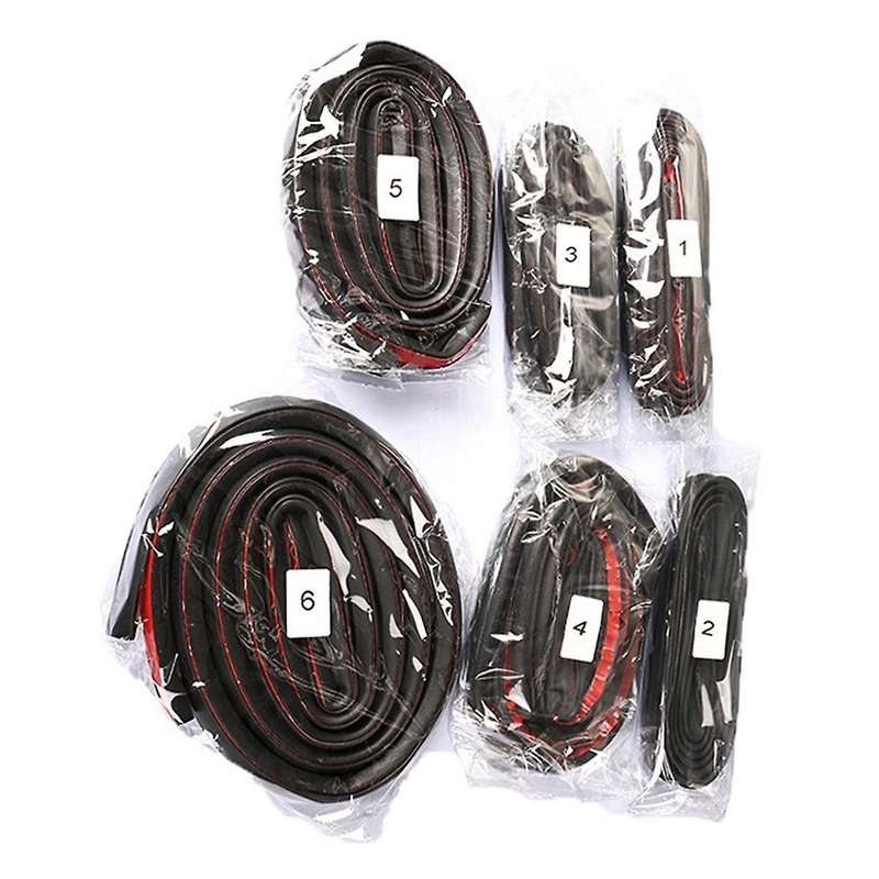 Car Door Seal Strip Kit Soundproof Strip Weather Strip Sealing Wind Noise Reduction Kit for Model S