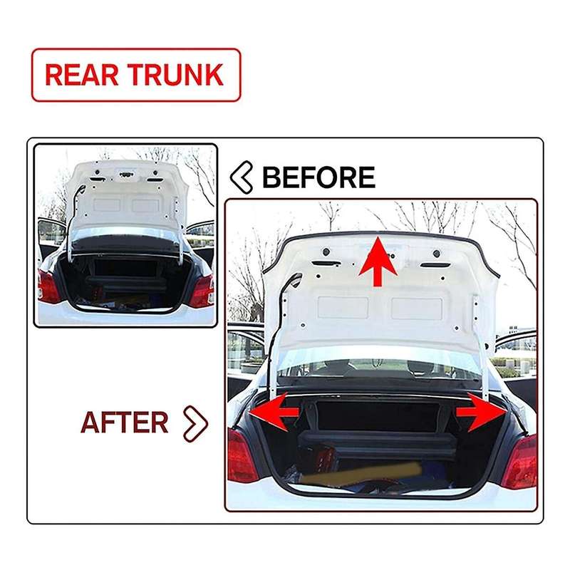 Car Door Seal Strip Kit Soundproof Strip Weather Strip Sealing Wind Noise Reduction Kit for Model S