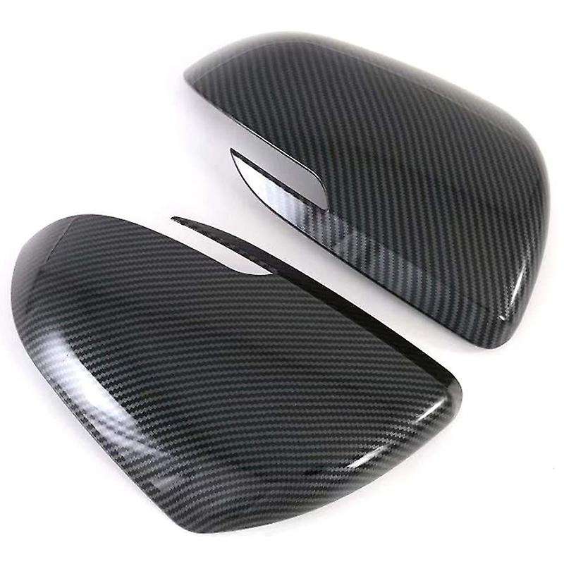 Car Door Side Rear View Mirror Cover Cap Decor Trim Carbon Fiber for Seltos 2019 2020