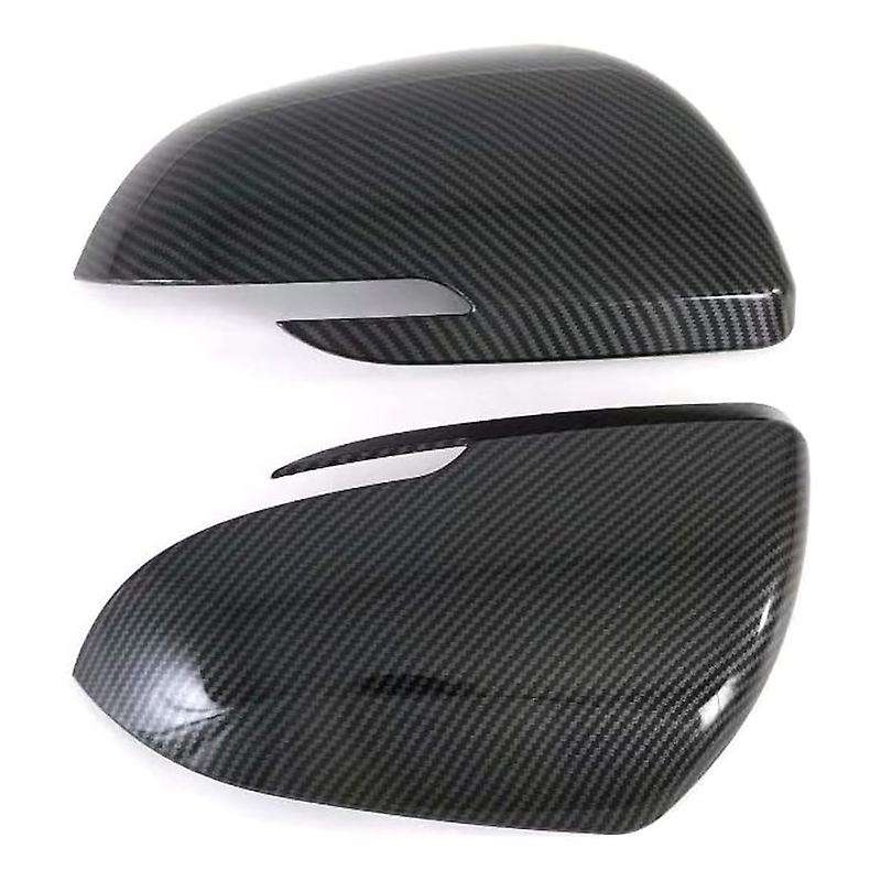 Car Door Side Rear View Mirror Cover Cap Decor Trim Carbon Fiber for Seltos 2019 2020
