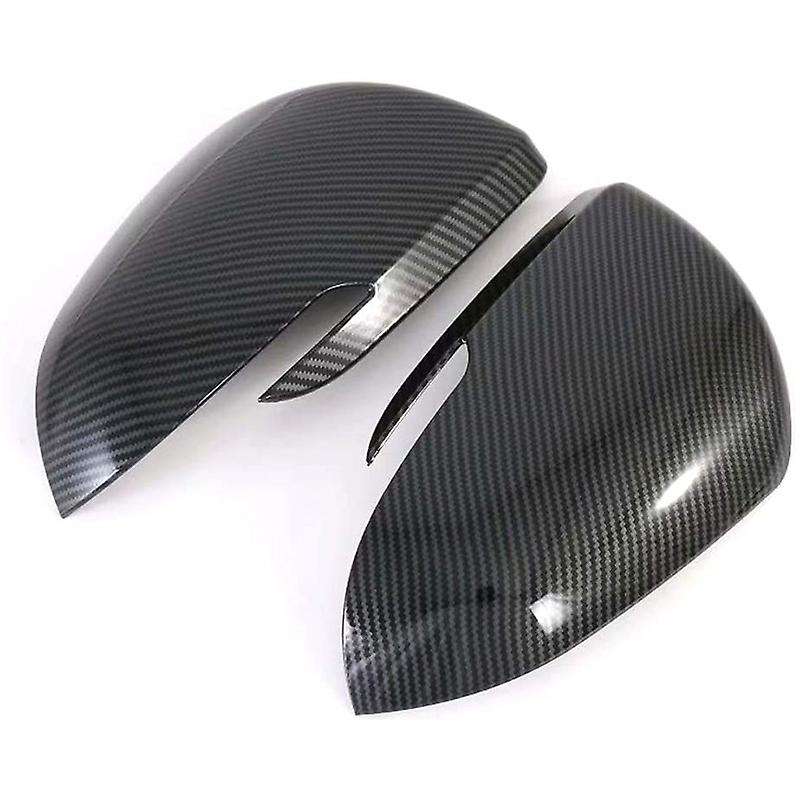 Car Door Side Rear View Mirror Cover Cap Decor Trim Carbon Fiber for Seltos 2019 2020