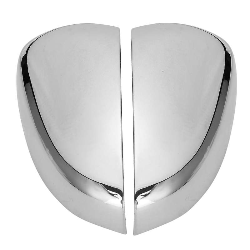Car Door Side Rearview Mirror Covers Trim Side Wing Mirror Cap for C5 2017 2018, Chrome