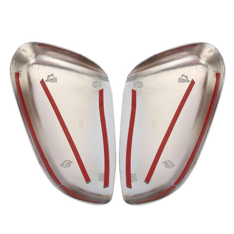 Car Door Side Rearview Mirror Covers Trim Side Wing Mirror Cap for C5 2017 2018, Chrome