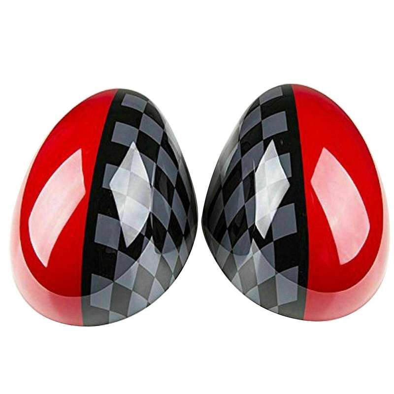 Car Door Side JCW Style Mirror Covers for R55 R56 R57 R58 R60 R61 Fold Mirror
